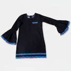 Denim dress with blue trimms - Bippz Klothing