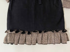Denim Long-fleece-sleeved Dress - Bippz Klothing