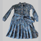 Girls Bloom & Shine Floral Denim Dress