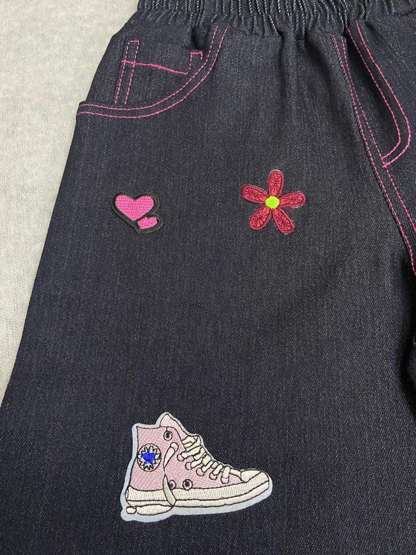 Girls Denim Shorts - Fun, Stylish & Made to Move - Bippz Klothing