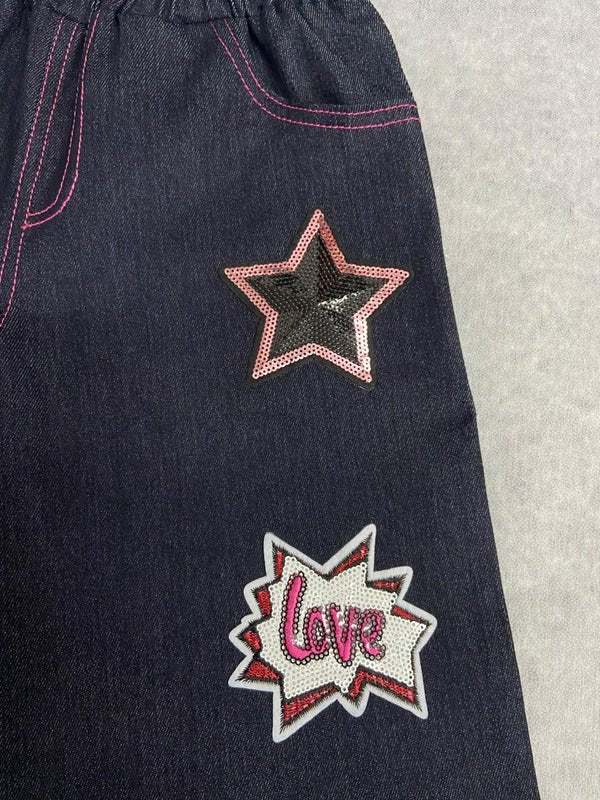 Girls Denim Shorts - Fun, Stylish & Made to Move - Bippz Klothing
