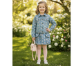 Girls Heart Denim Skirt Set - Bippz Klothing