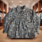Girls Heart Denim Skirt Set - Bippz Klothing