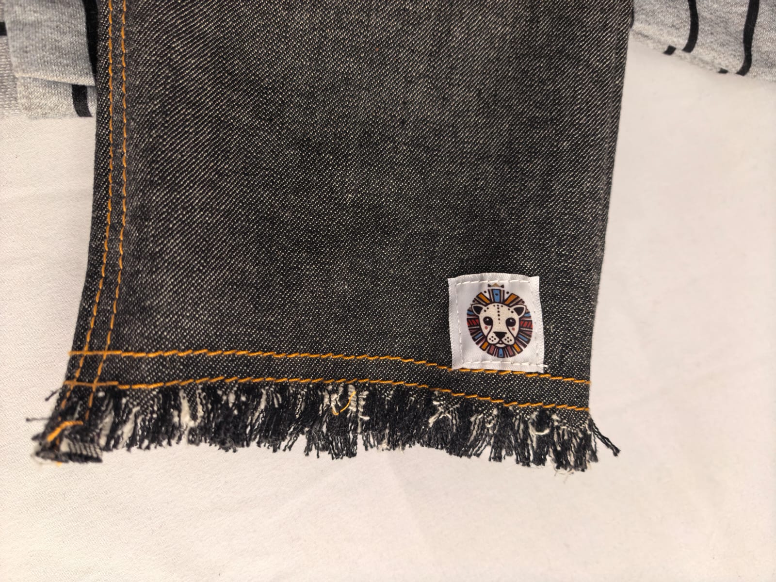 Boys Stripe Sleeve Denim Set | Bippz Klothing