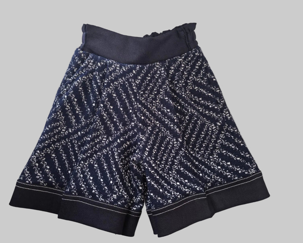Girls Navy Tweed & Denim Set – Mini Chic, Maximum Impact