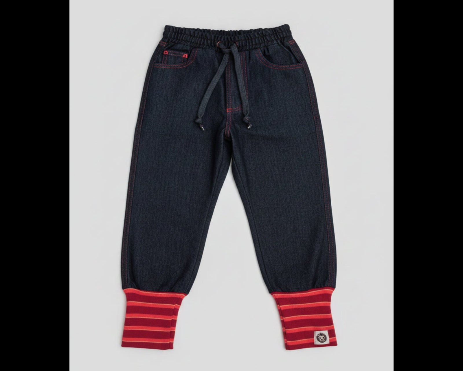 Girls Dark Pink Stripe & Black Ribbed Set – Effortlessly Cool, Every Single Day