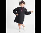 Girls Black Denim Zip Dress – Bold Meets Beautiful