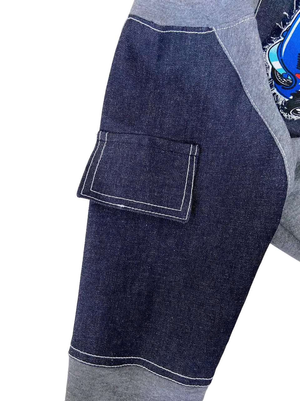 Stylish Boy's Patchwork Denim Set - Bippz Klothing