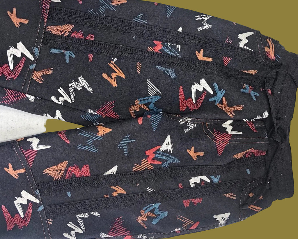 Urban Graffiti Fleece-Lined Kids Jogger Pants - Bippz Klothing